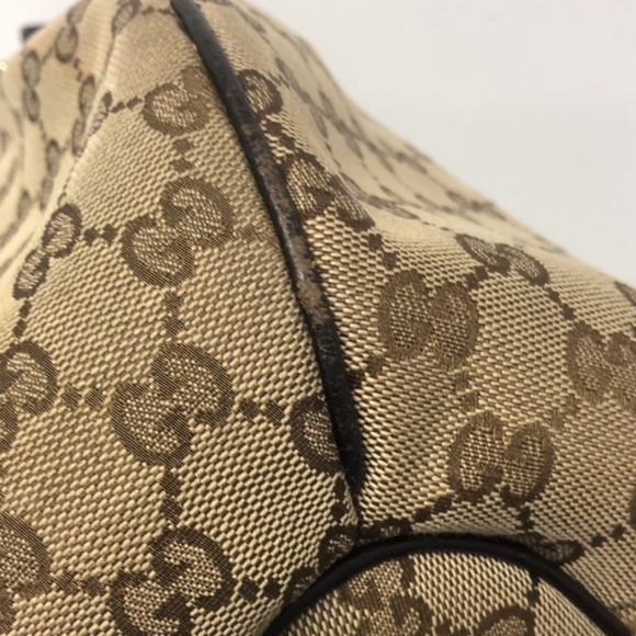 Gucci Natural Monogram Canvas Pelham Hobo Bag - Picture 9 of 14